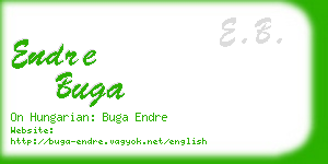 endre buga business card